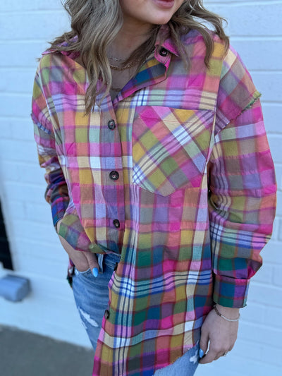 Barbara Stained Glass Flannel Top