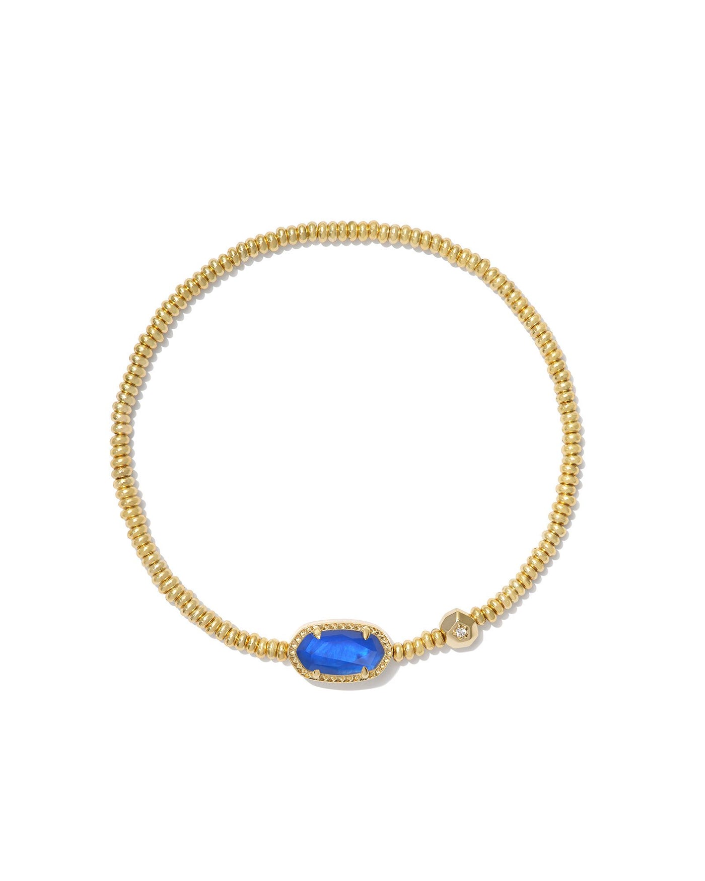Kendra Scott Grayson Stretch Bracelet-Gold Cobalt Blue Illusion