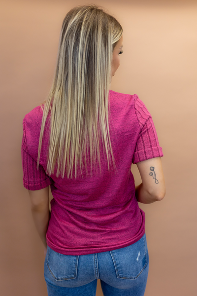 Maggie Magenta Top
