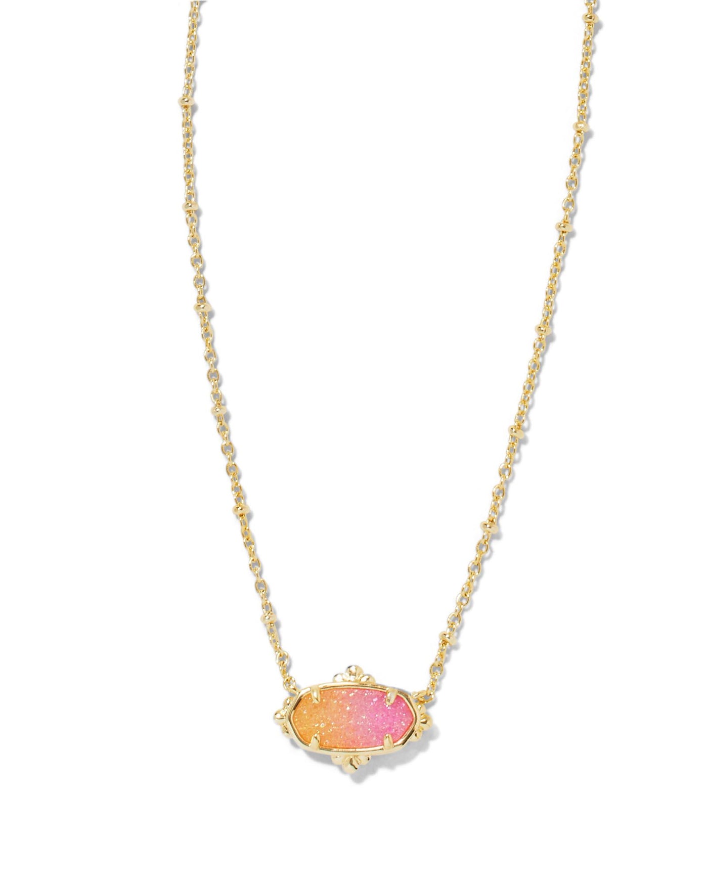 Kendra Scott Elisa Petal Framed Drusy-Gold Sunshine Ombre Daisy