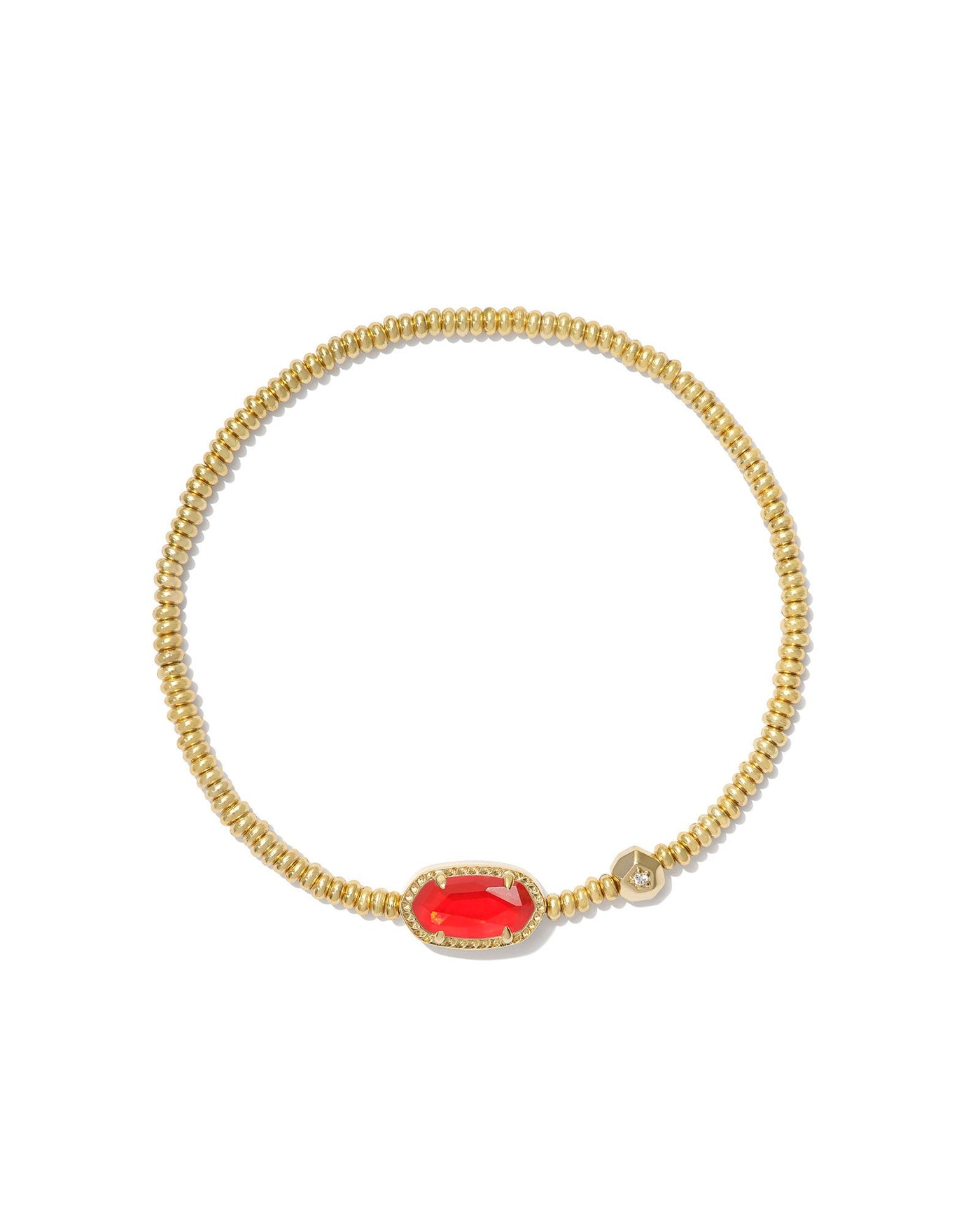 Kendra Scott Grayson Stretch Bracelet-Gold Red Illusion